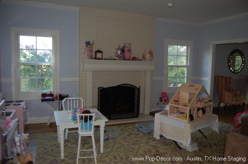 Austin Home Staging Before Formal Living Room Picture