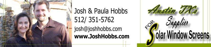 Josh & Paula Hobbs for Solar Window Screens in Austin TX